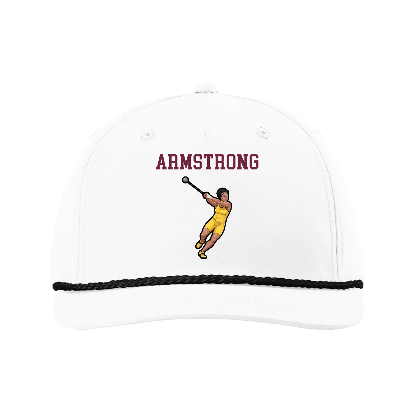 Five-Panel Classic Rope Cap — Shirsey in White
