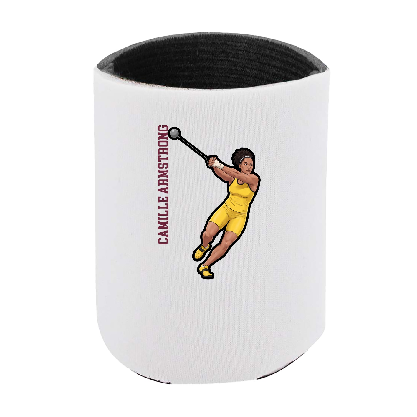 Can Holder — Name Vertical in White