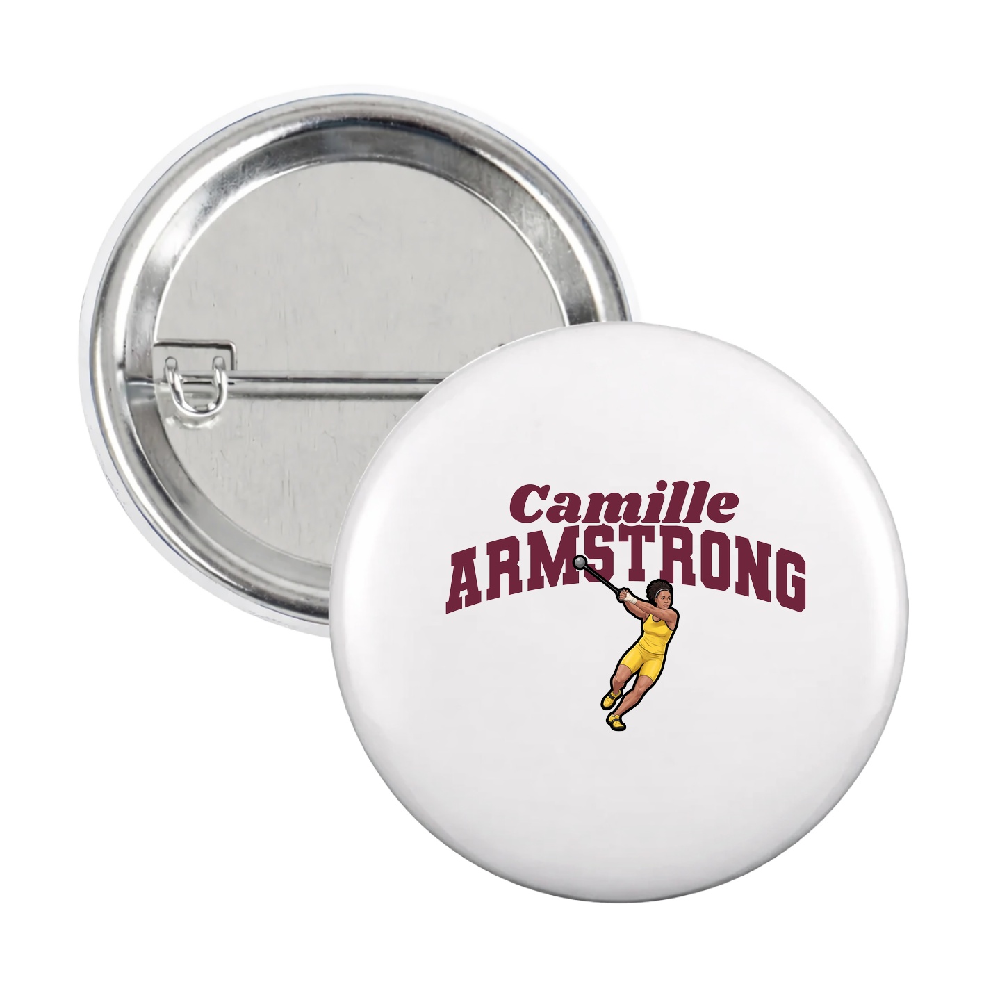 Game Day Button — Signature Arch in White