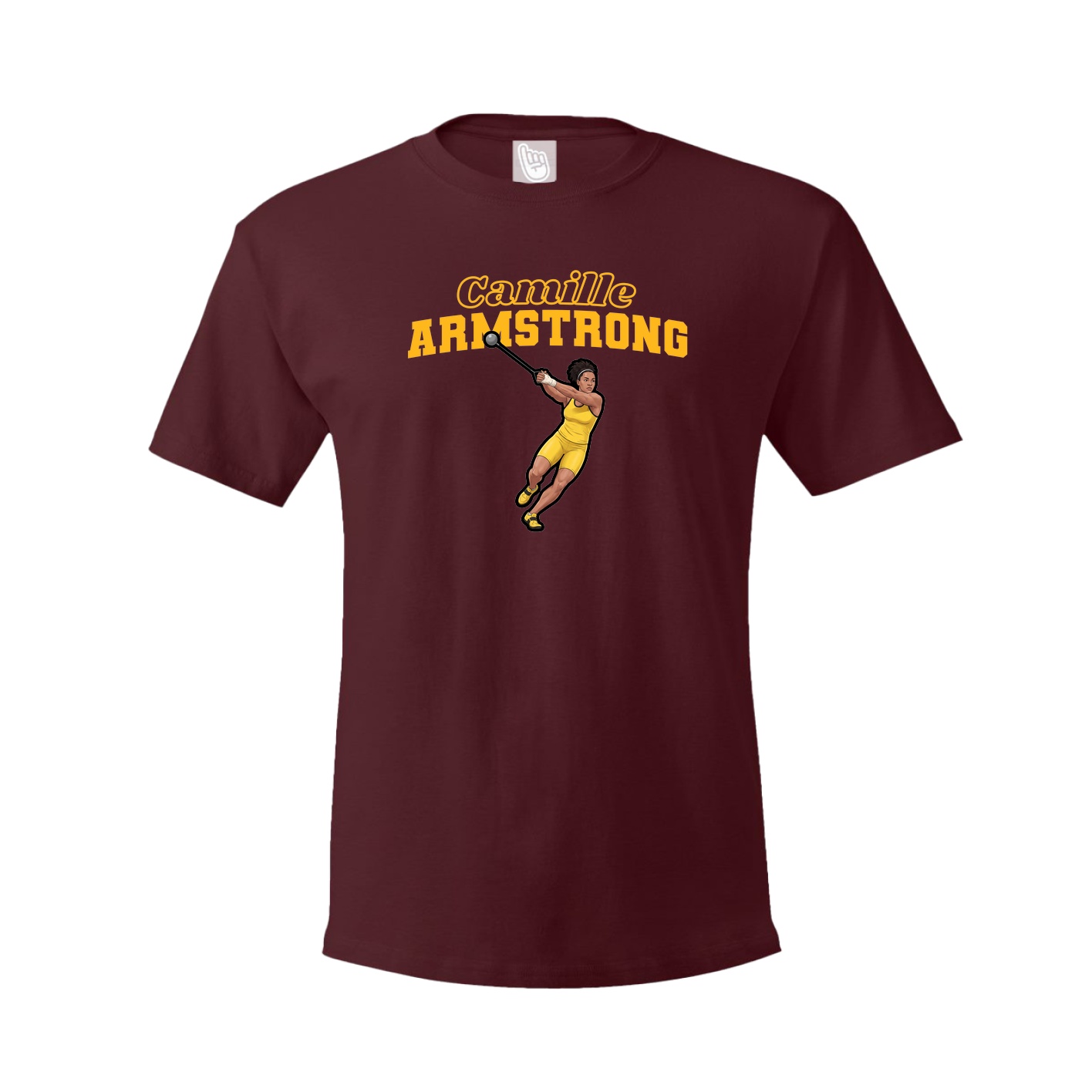 Youth Tee — Name Arch in Maroon