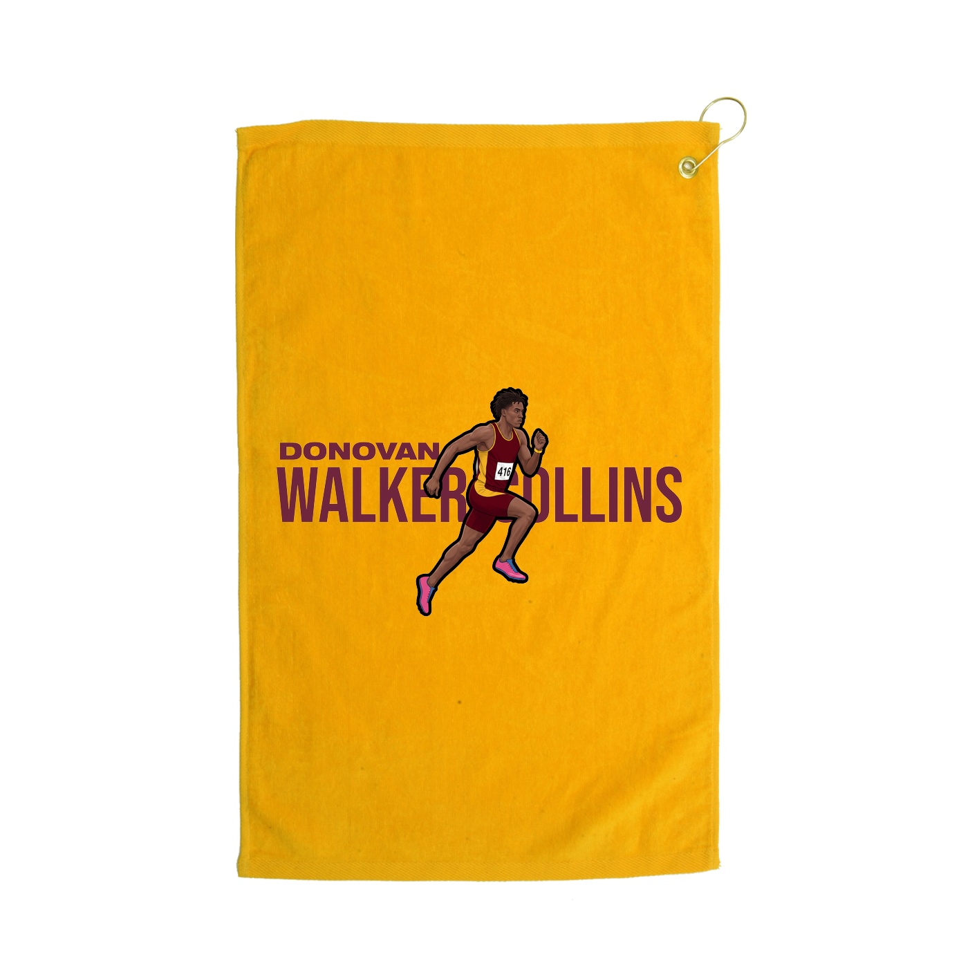 Golf Towel — Player Name in Gold