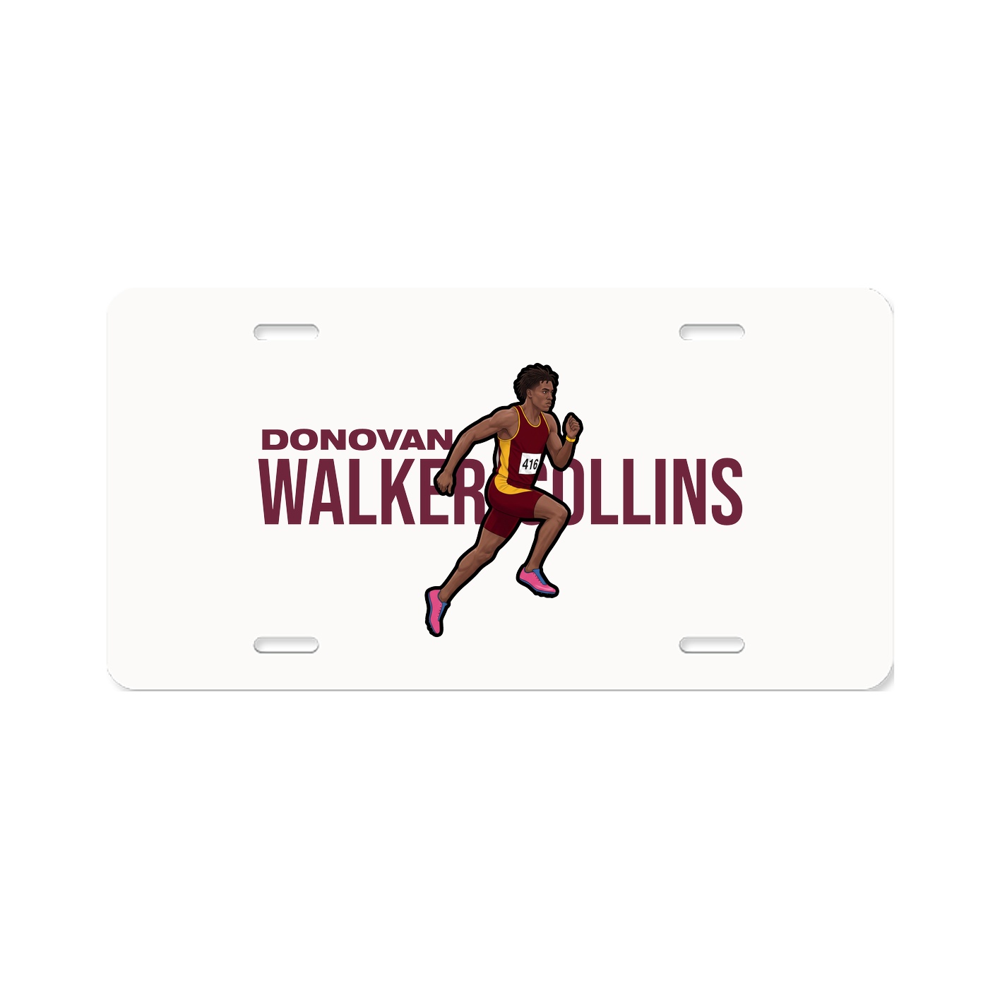 License Plate — Player Name in Classic