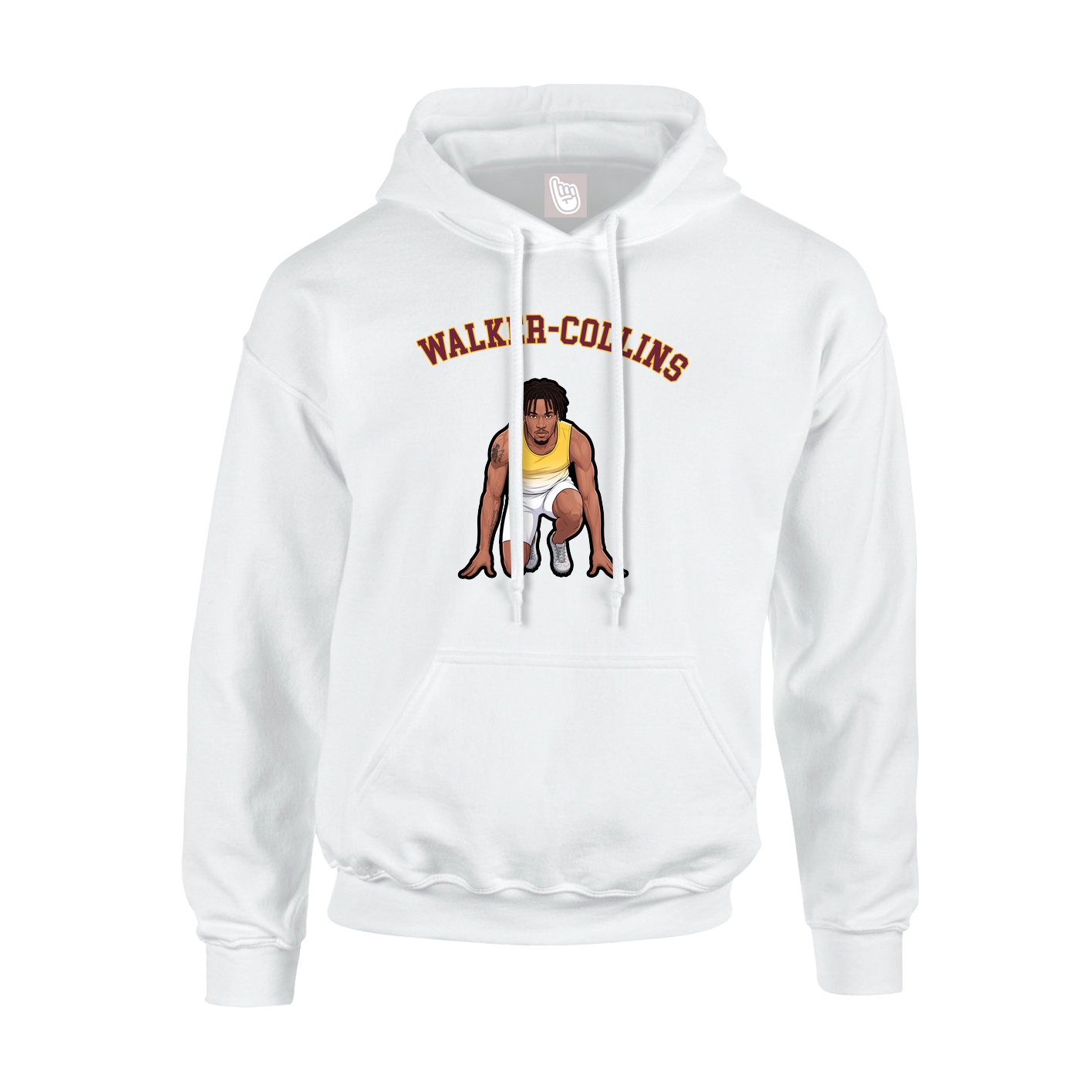 Youth Hoodie — Shirsey Arch in White