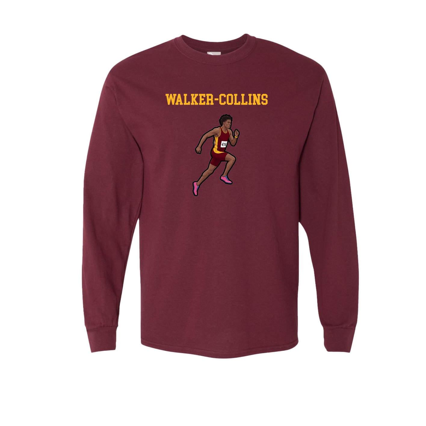 Long Sleeve Tee — Shirsey in Maroon