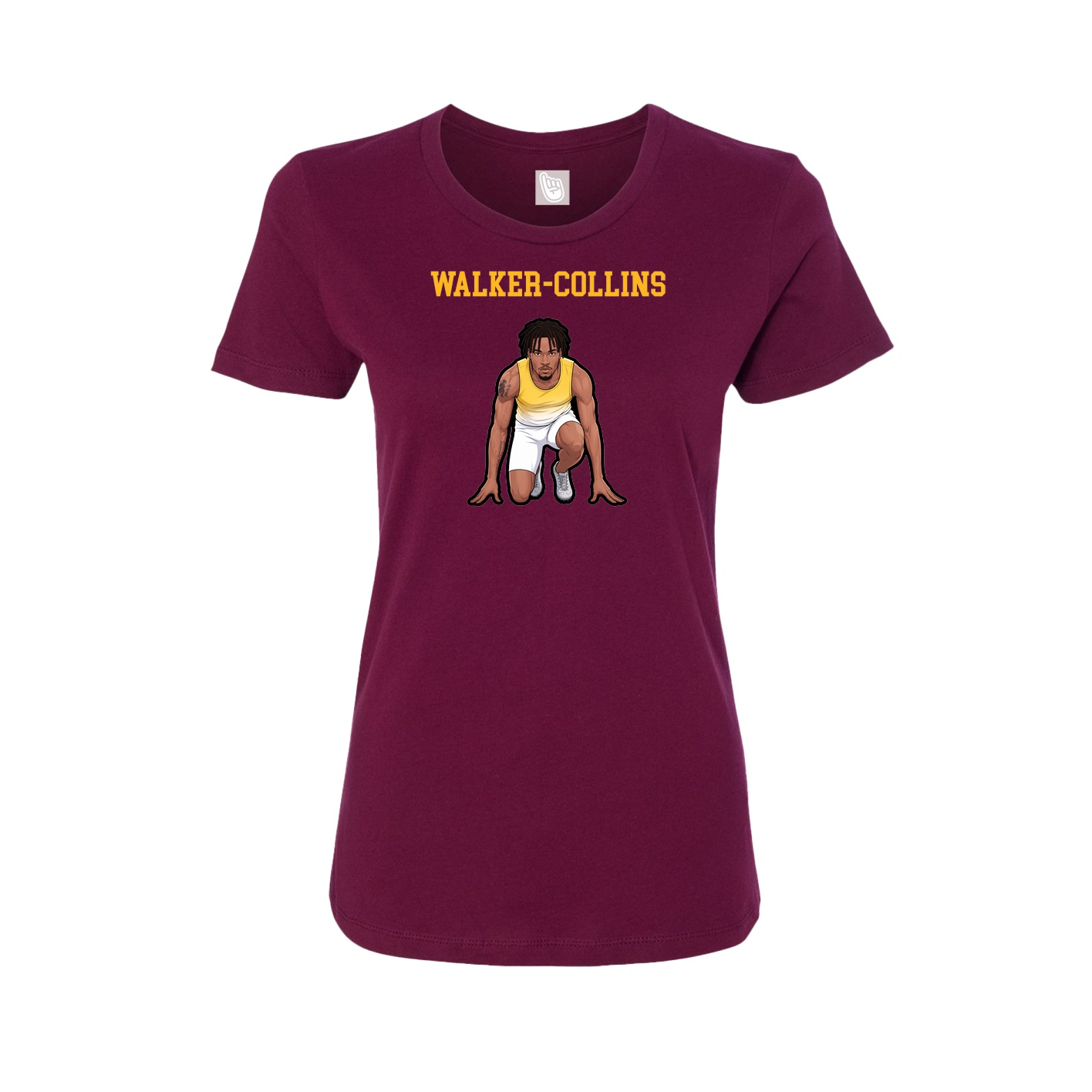 Fitted Women's Tee — Shirsey in Maroon