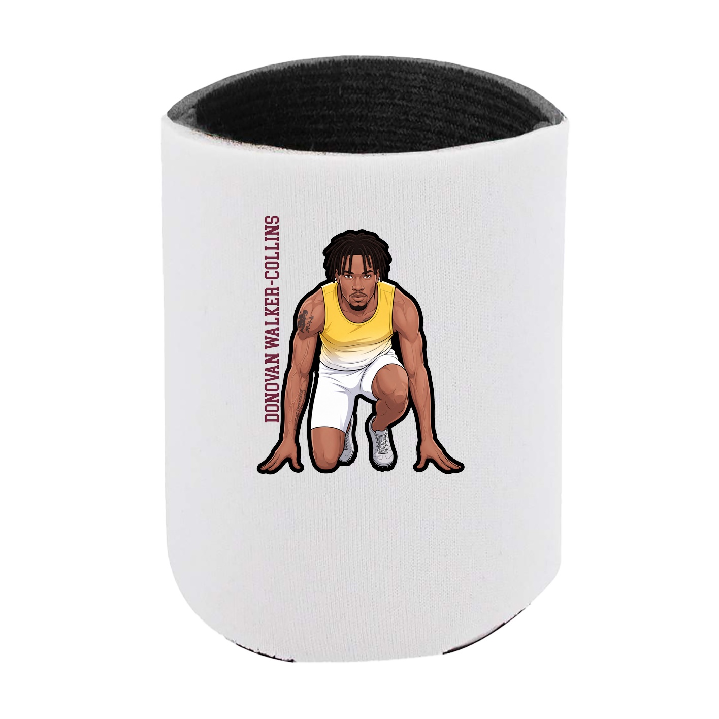 Can Holder — Name Vertical in White