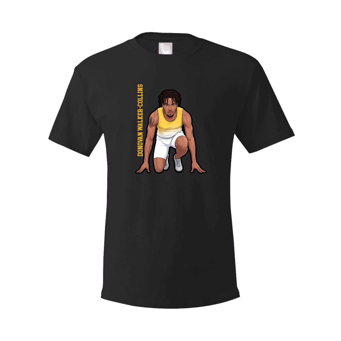 Tee — Name Vertical in Black