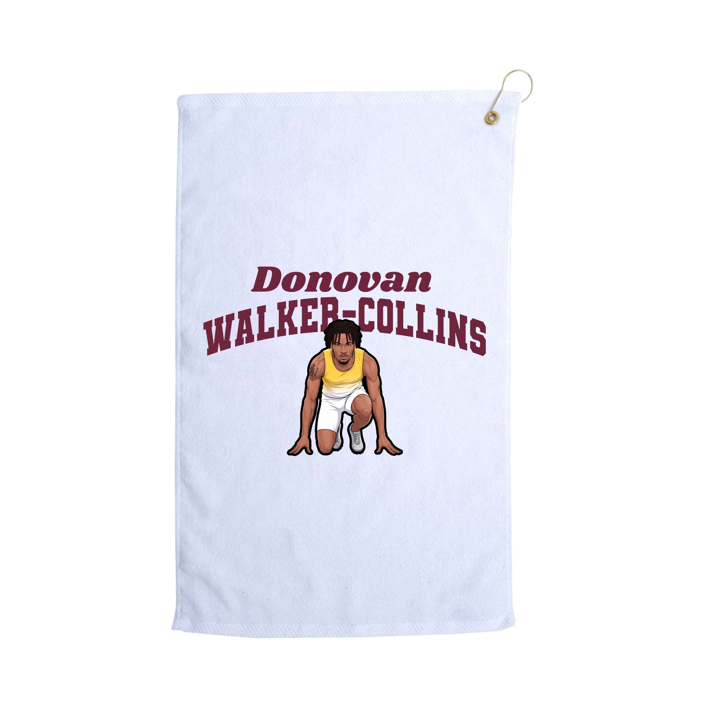 Golf Towel — Signature Arch in White
