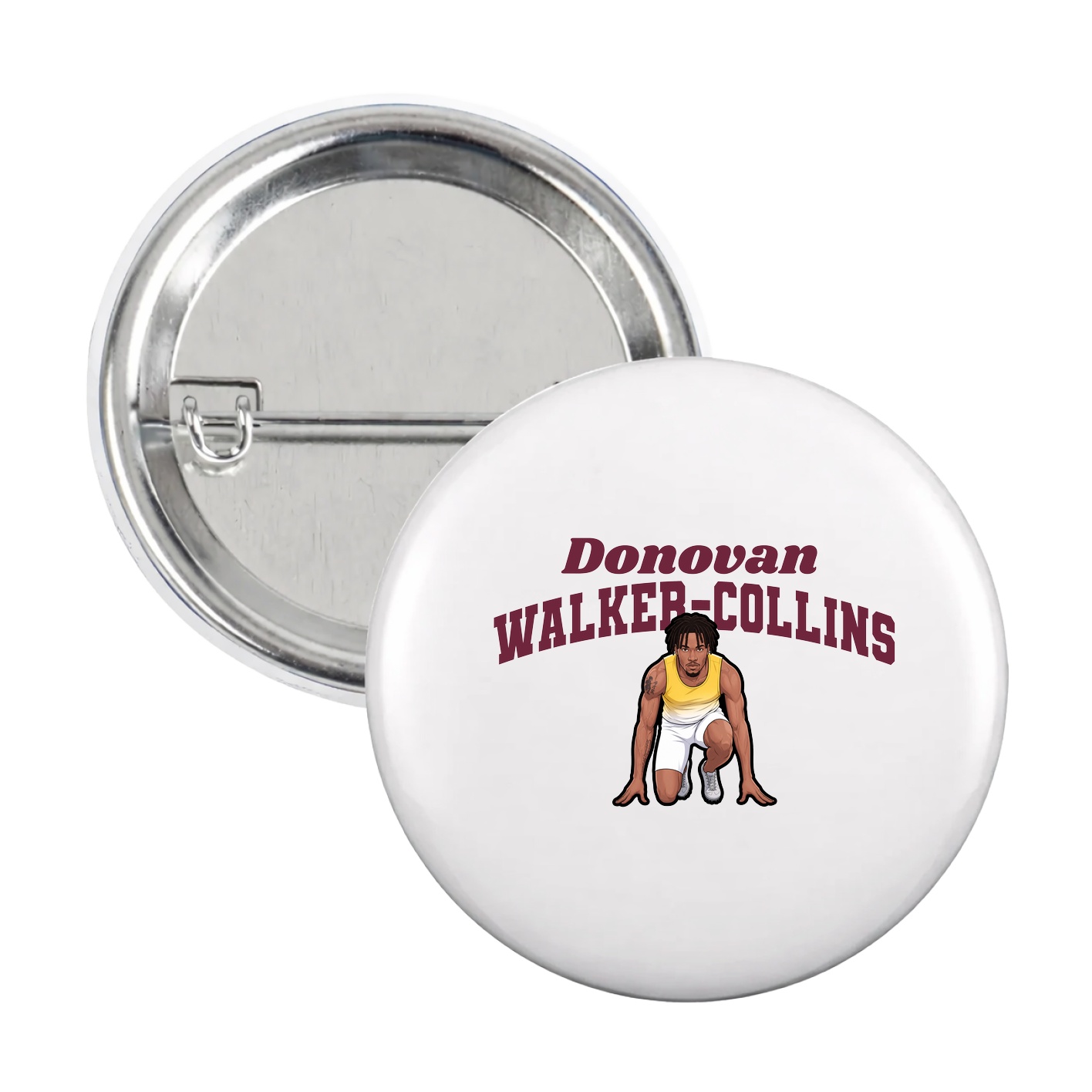 Game Day Button — Signature Arch in White