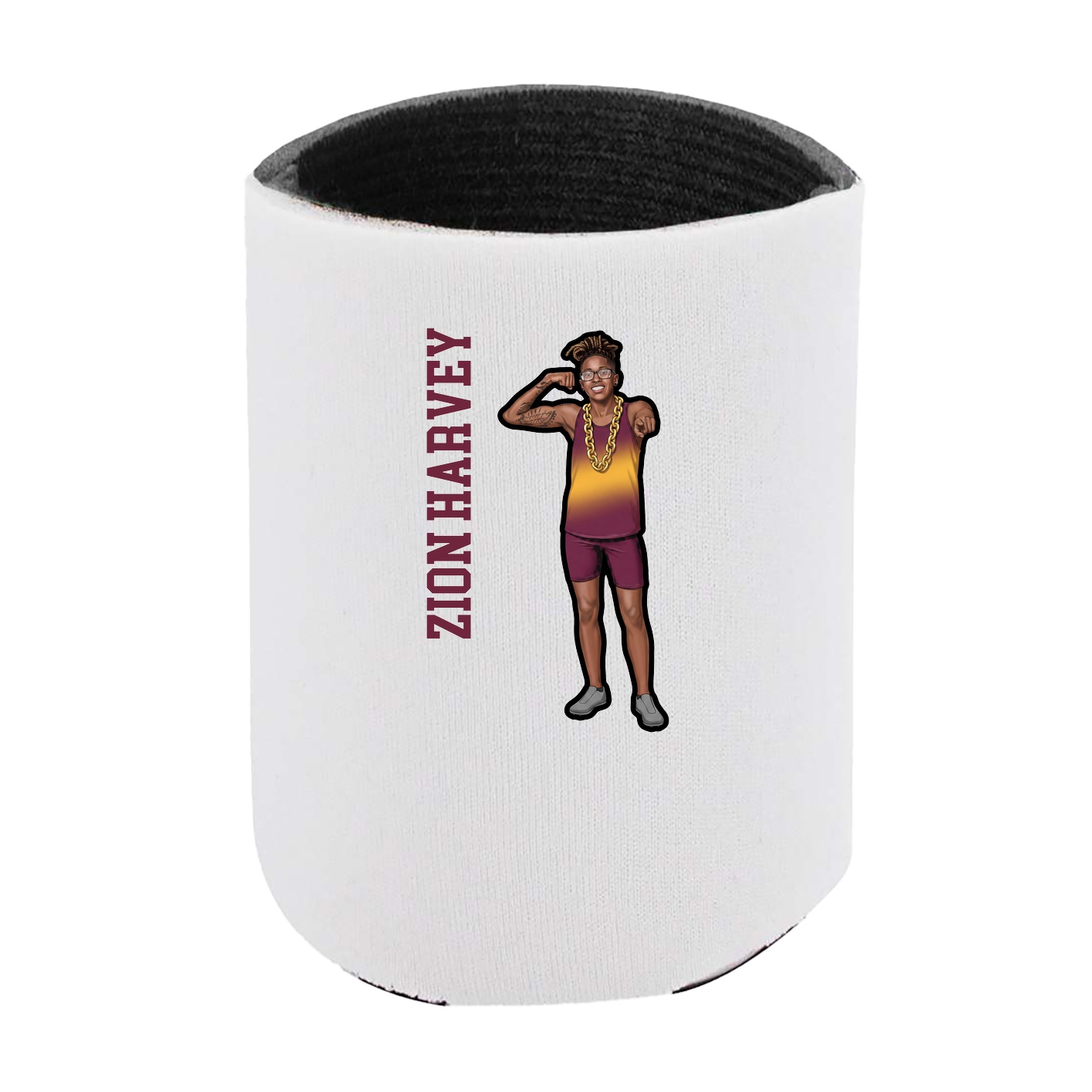 Can Holder — Name Vertical in White