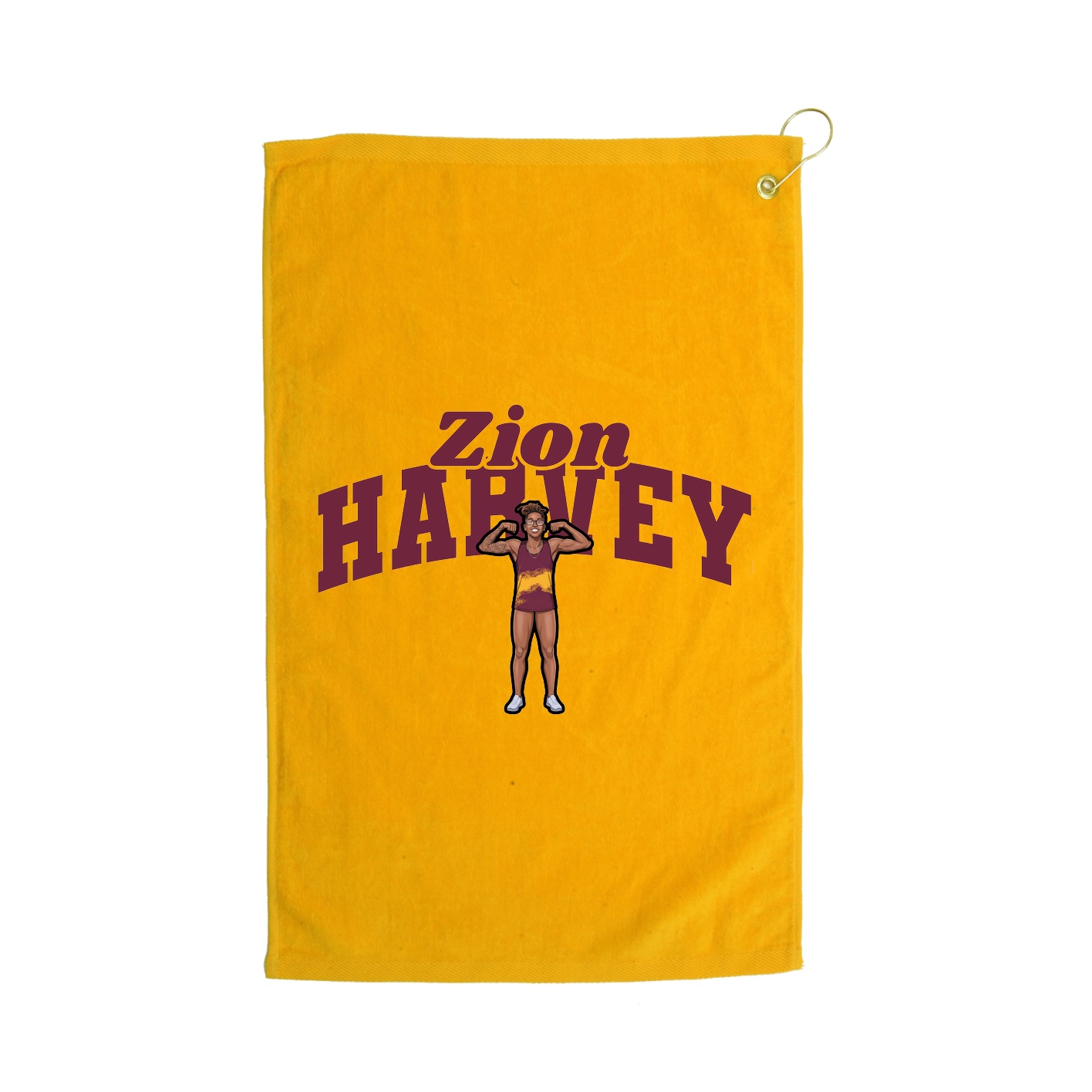 Golf Towel — Signature Arch in Gold