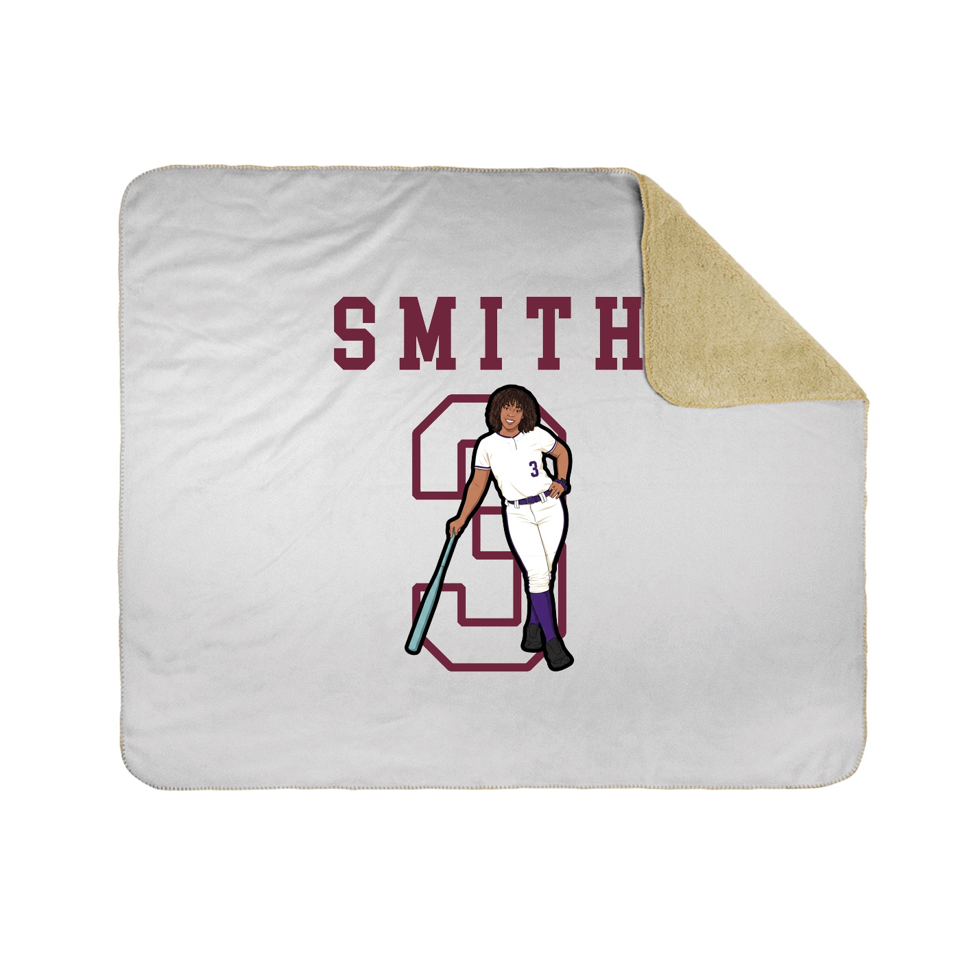 Throw Blanket — Shirsey in White
