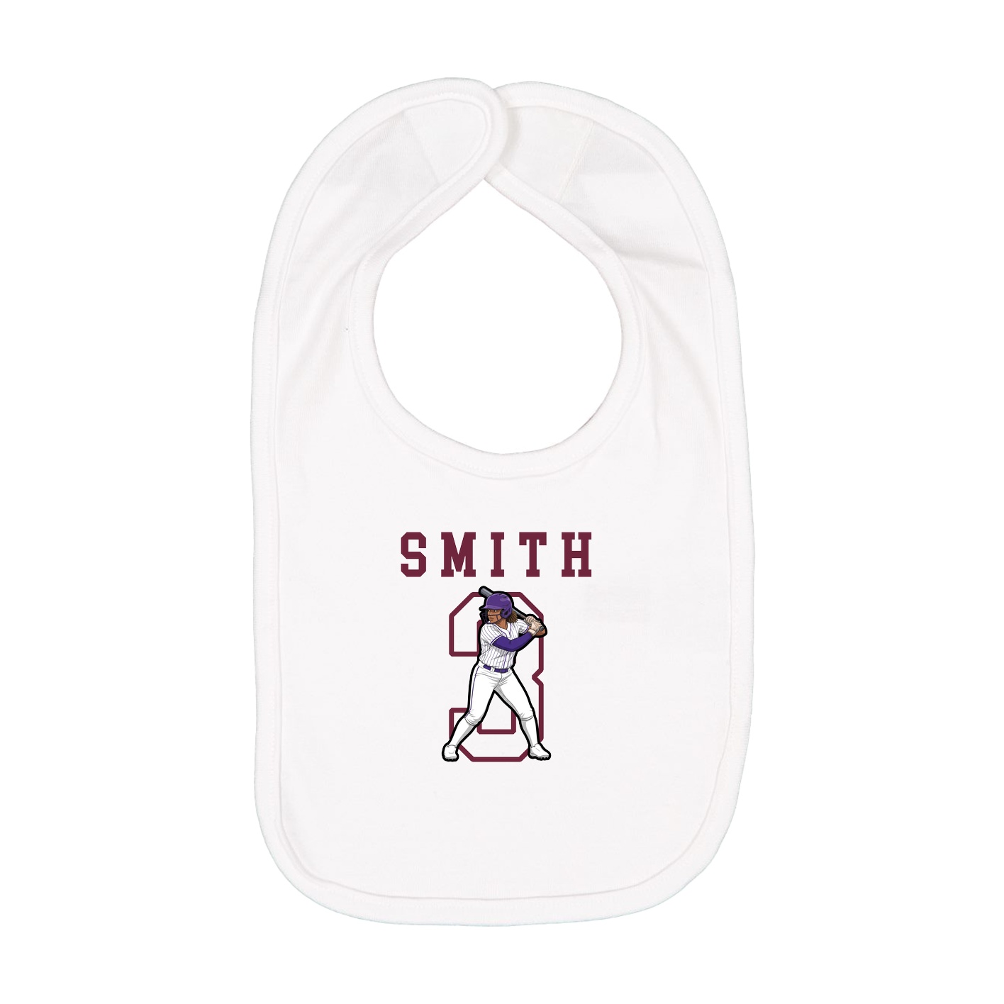 Infant Bib — Shirsey in White