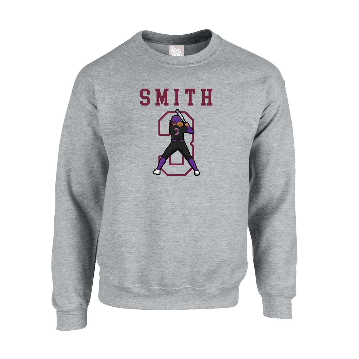Fleece Crew — Shirsey in Grey