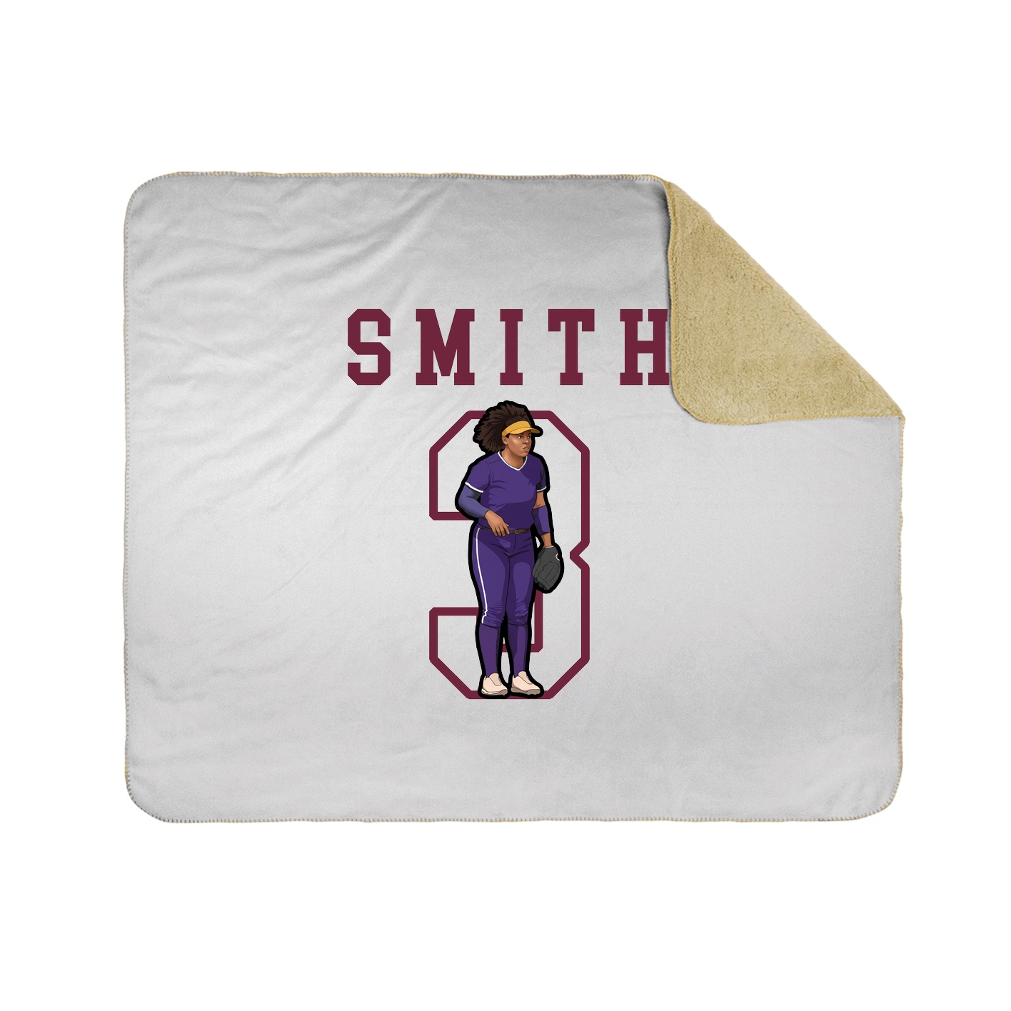 Throw Blanket — Shirsey in White