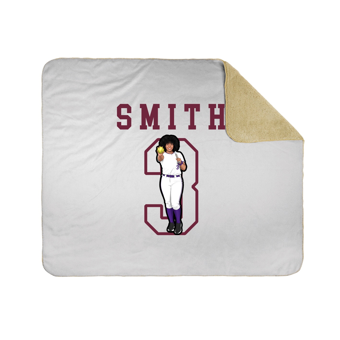 Throw Blanket — Shirsey in White