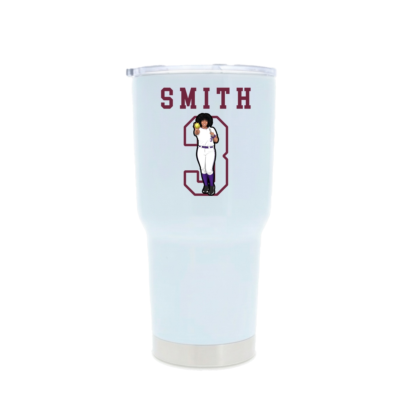 30oz Stainless Steel Tumbler — Shirsey in White