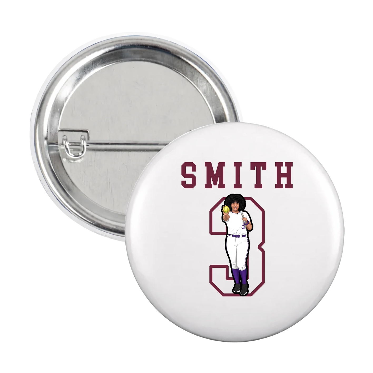 Game Day Button — Shirsey in White