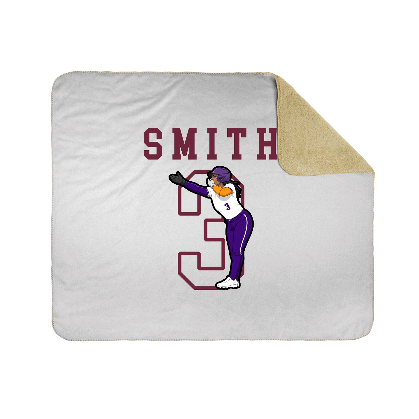Throw Blanket — Shirsey in White