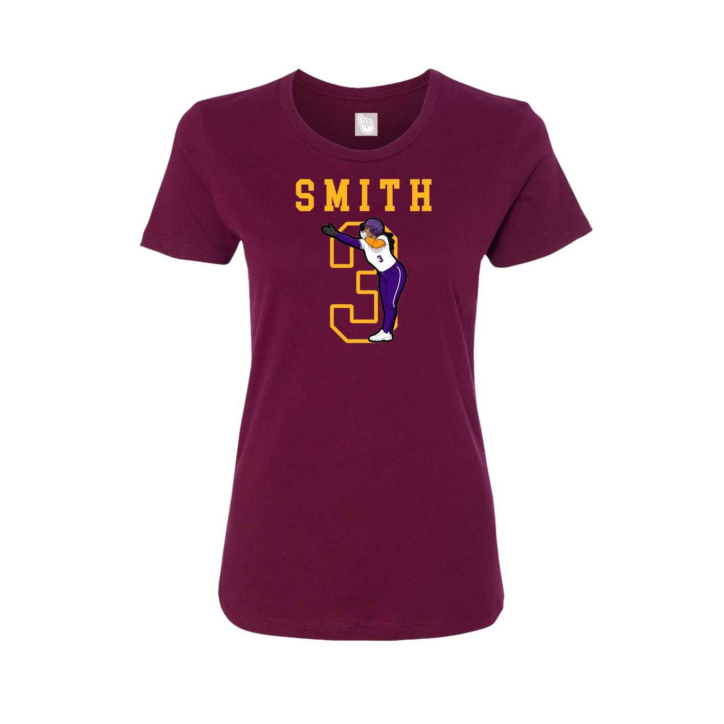 Fitted Women's Tee — Shirsey in Maroon