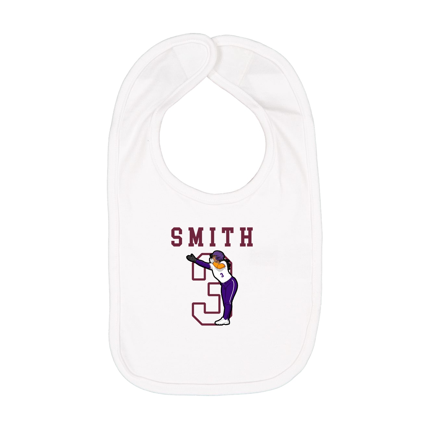 Infant Bib — Shirsey in White
