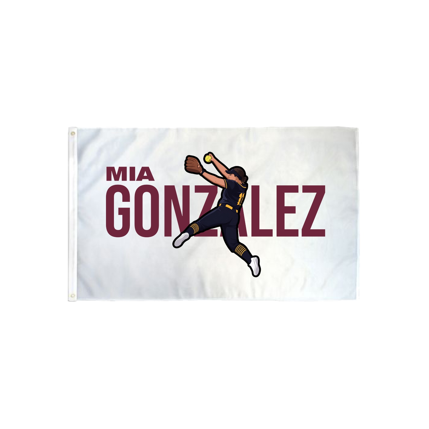 3x5 Flag — Player Name in Classic