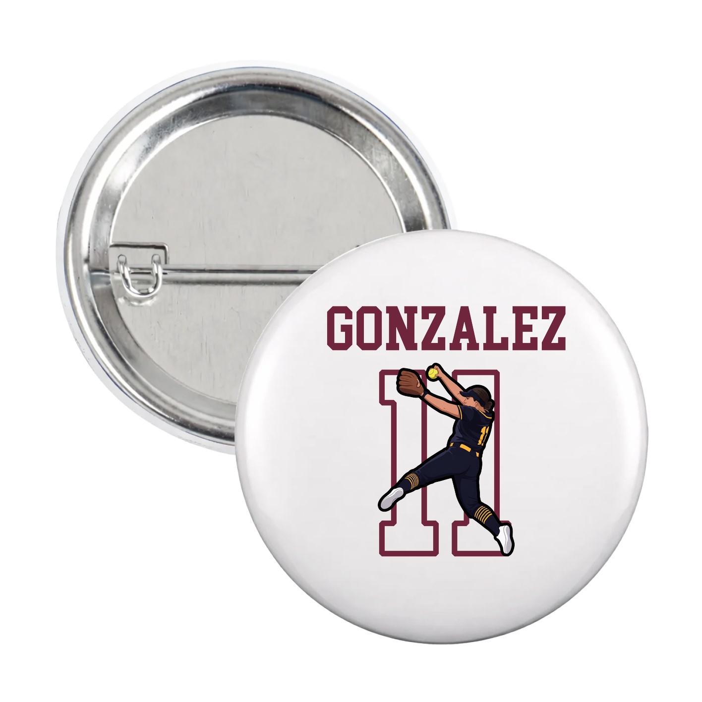 Game Day Button — Shirsey in White