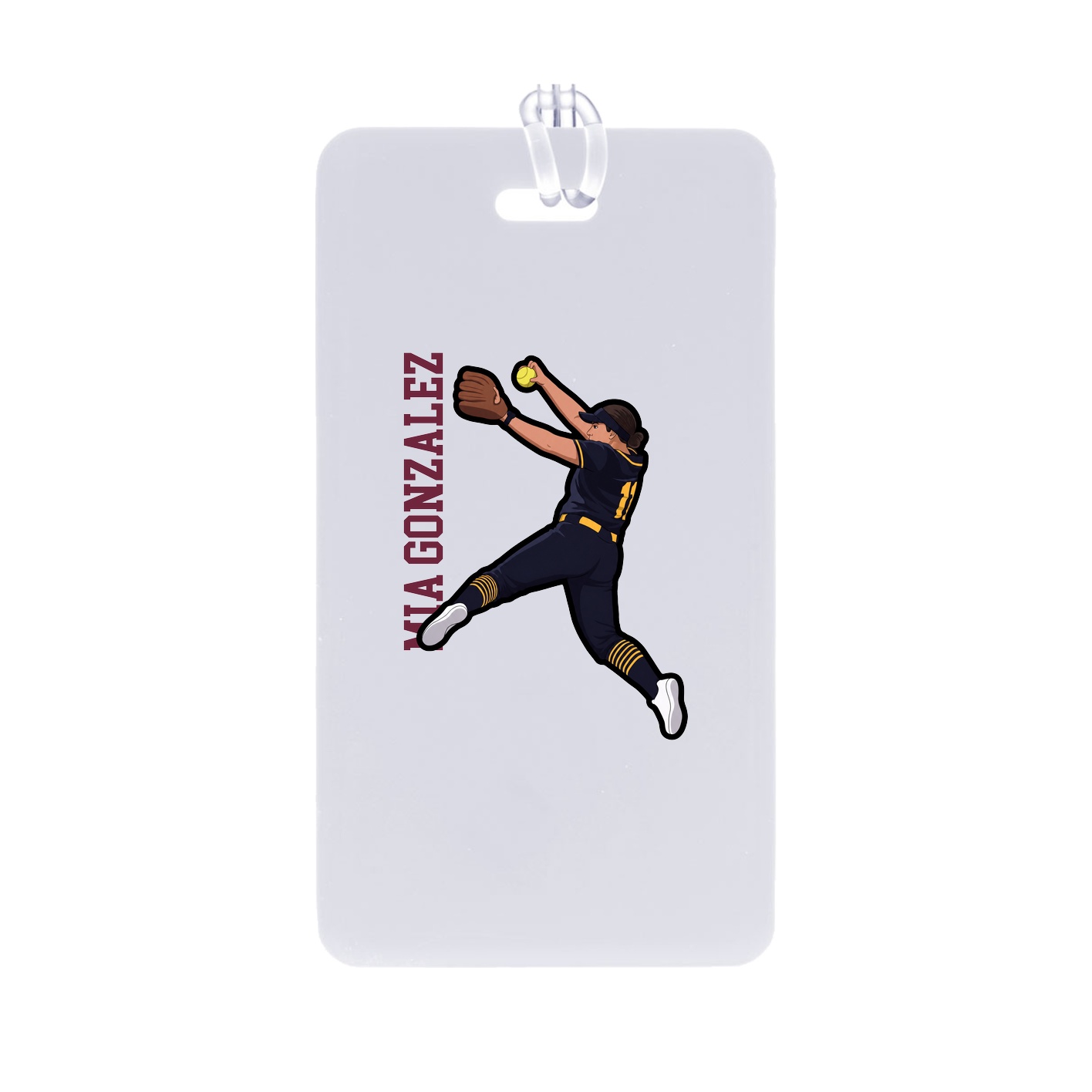 Bag Tag — Name Vertical in Classic