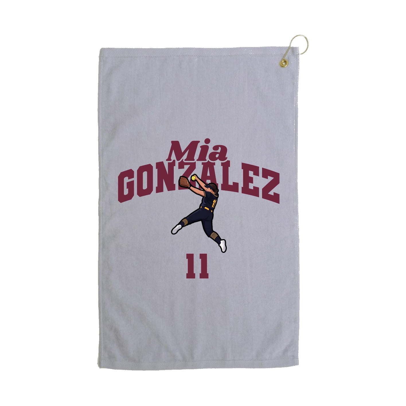 Golf Towel — Signature Arch in Grey