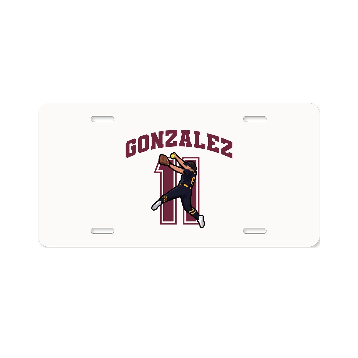 License Plate — Number in Classic