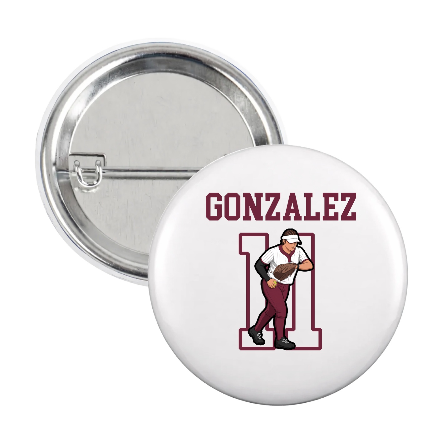 Game Day Button — Shirsey in White
