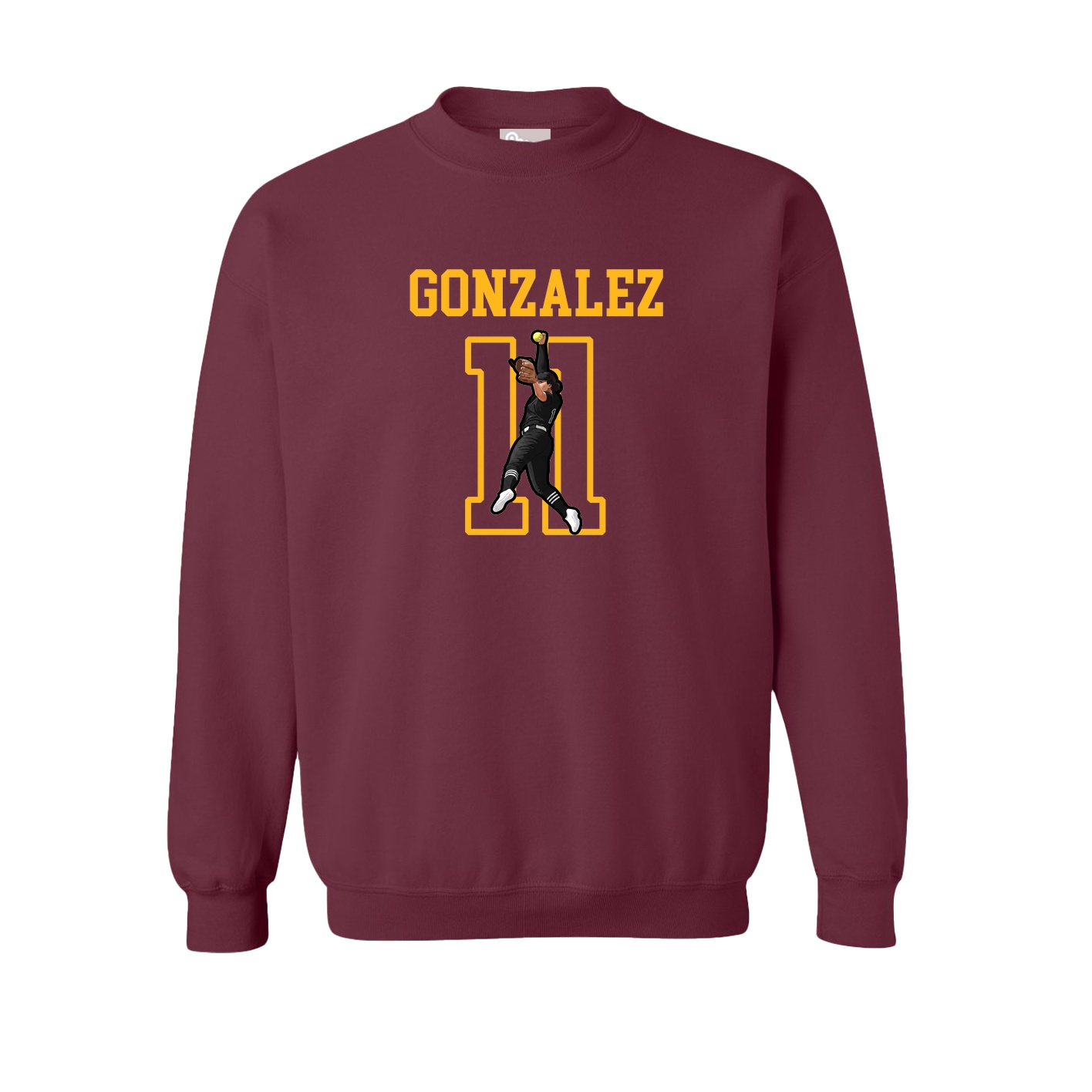 Fleece Crew — Shirsey in Maroon