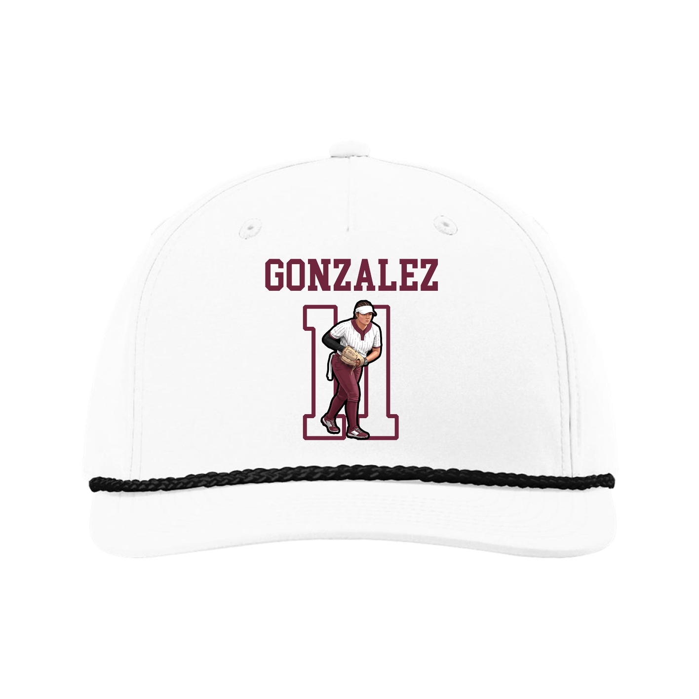 Five-Panel Classic Rope Cap — Shirsey in White