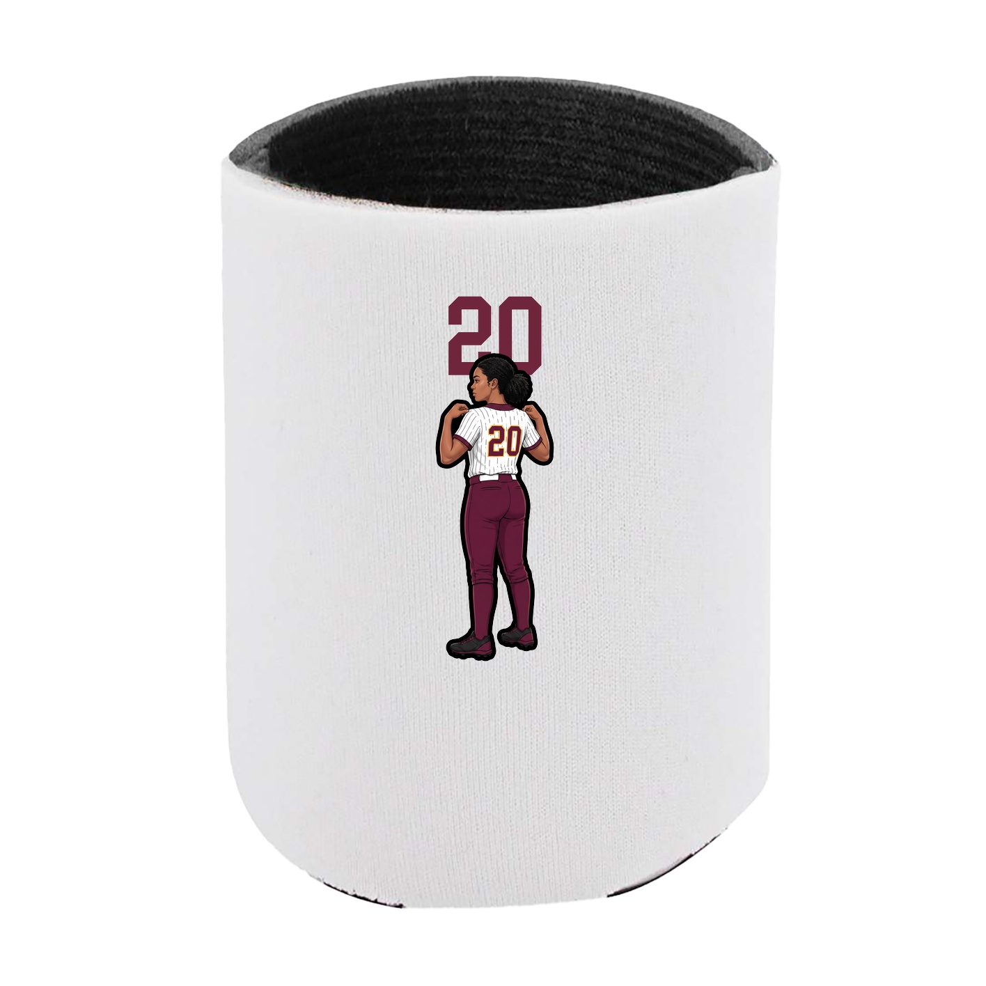 Can Holder — Number Top in White