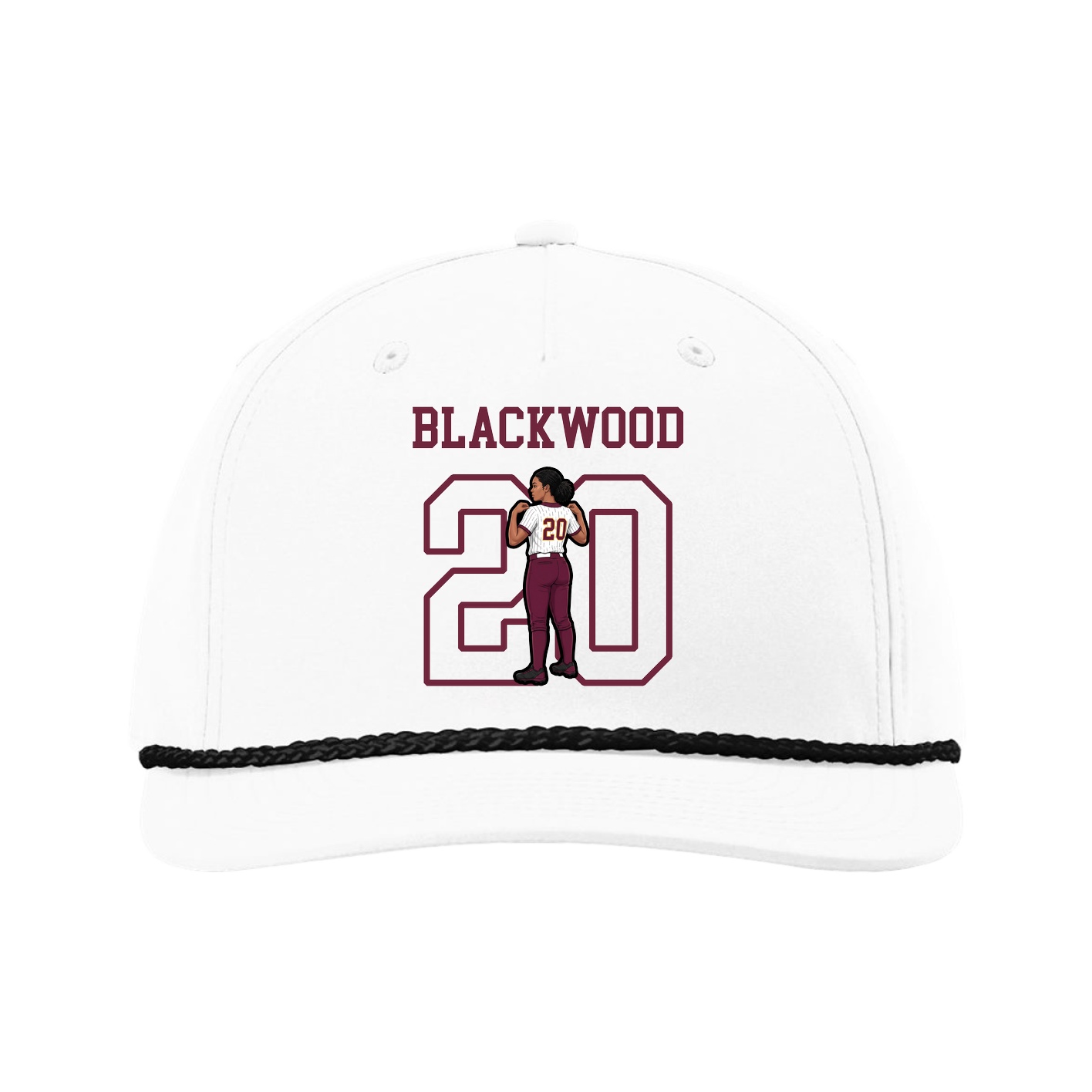 Five-Panel Classic Rope Cap — Shirsey in White