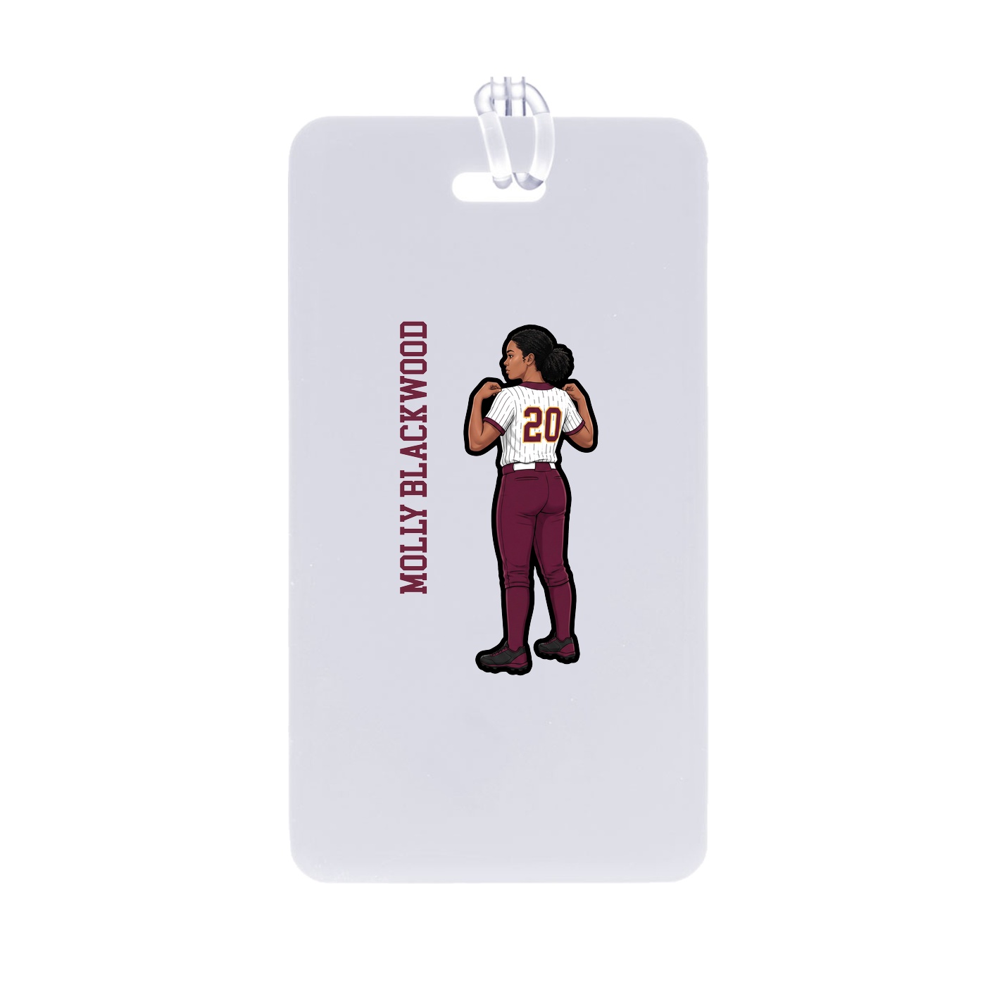 Bag Tag — Name Vertical in Classic