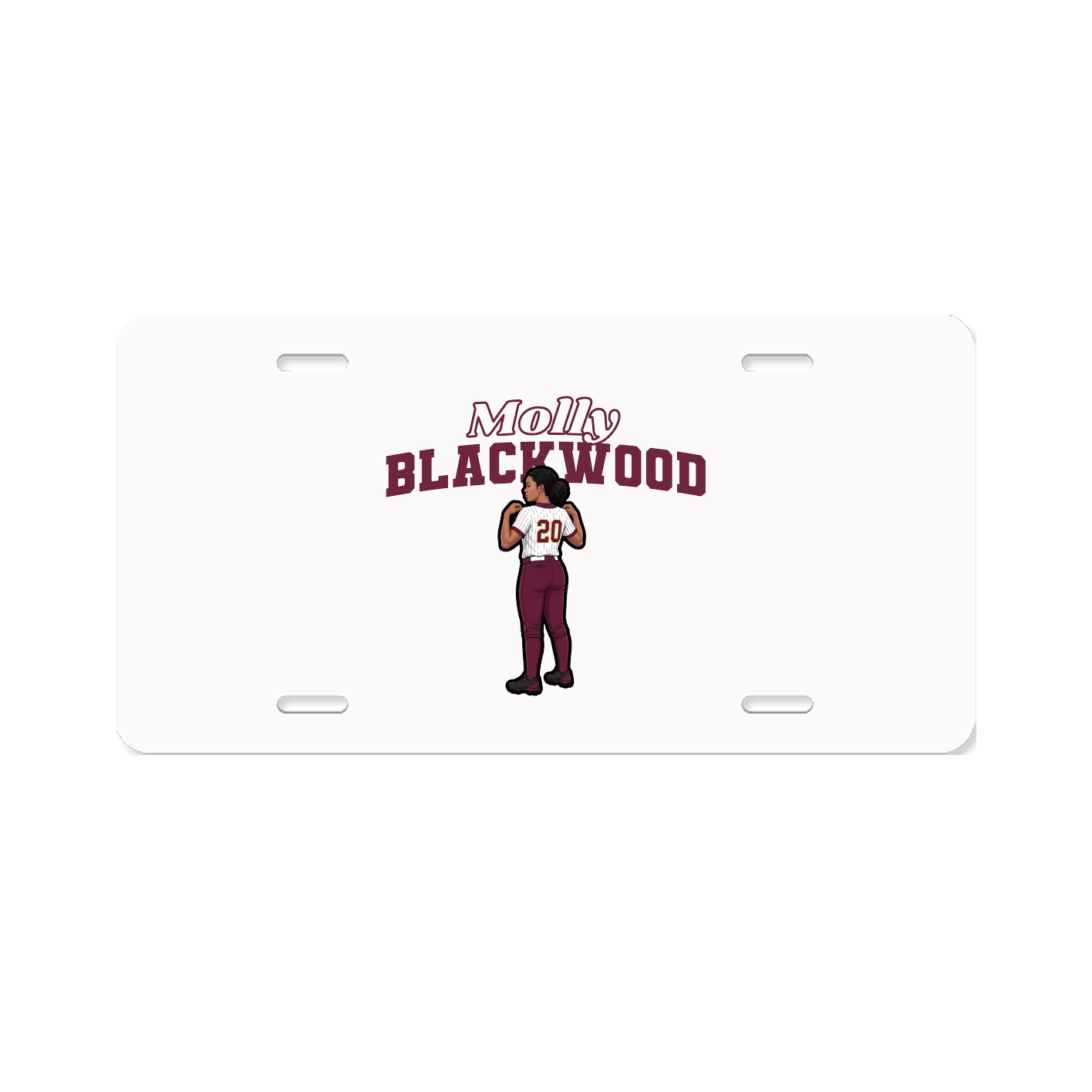 License Plate — Name Arch in Classic