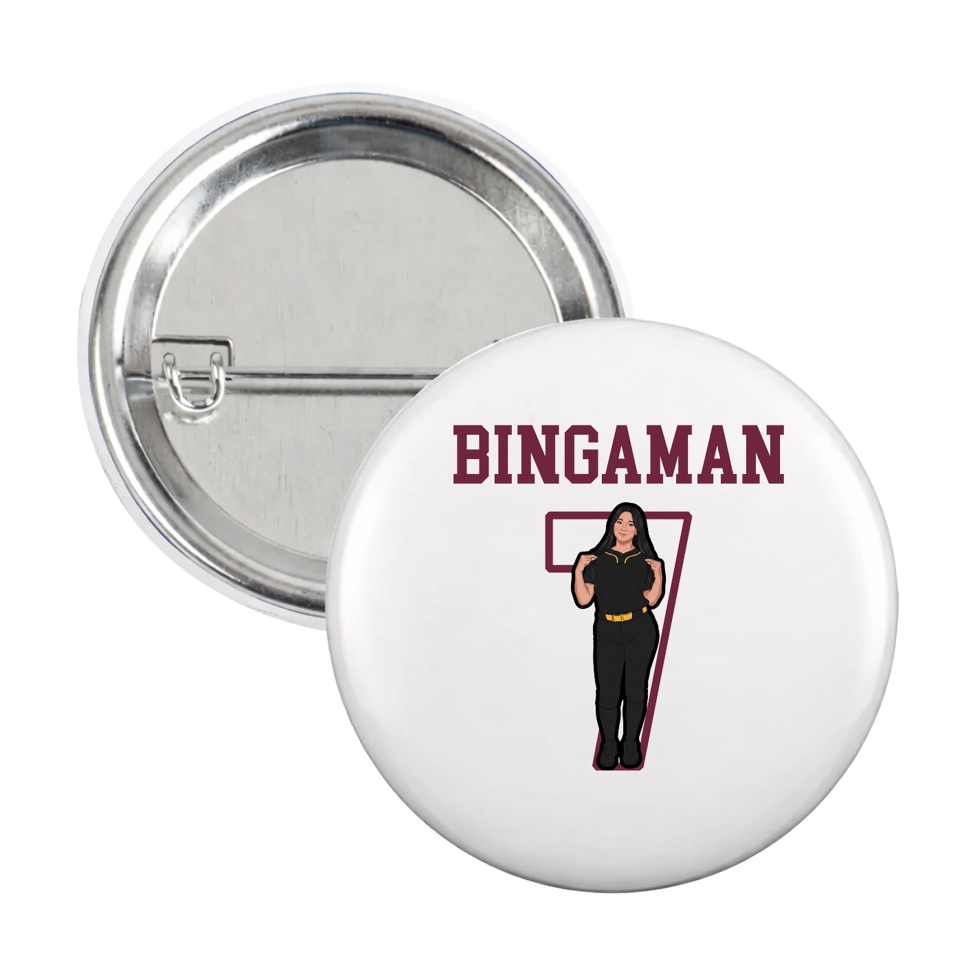 Game Day Button — Shirsey in White