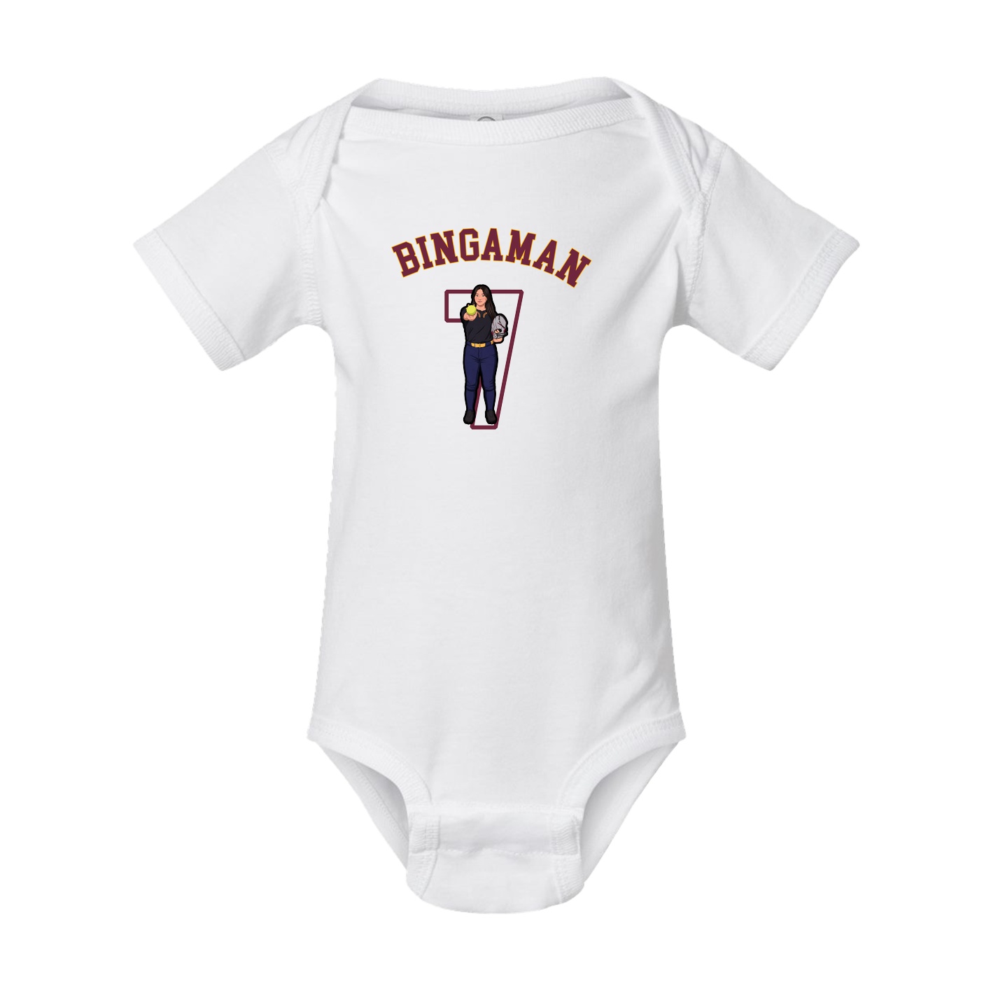 Baby Onesie — Shirsey Arch in White