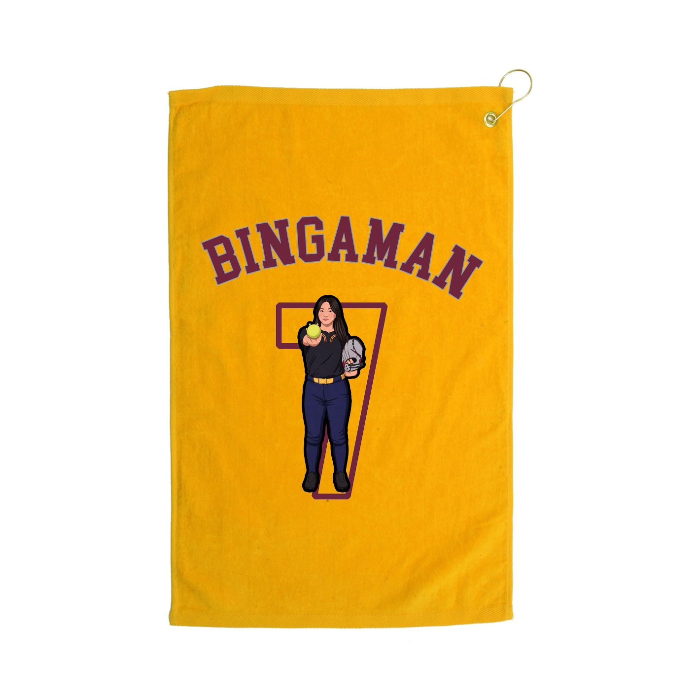 Golf Towel — Shirsey Arch in Gold