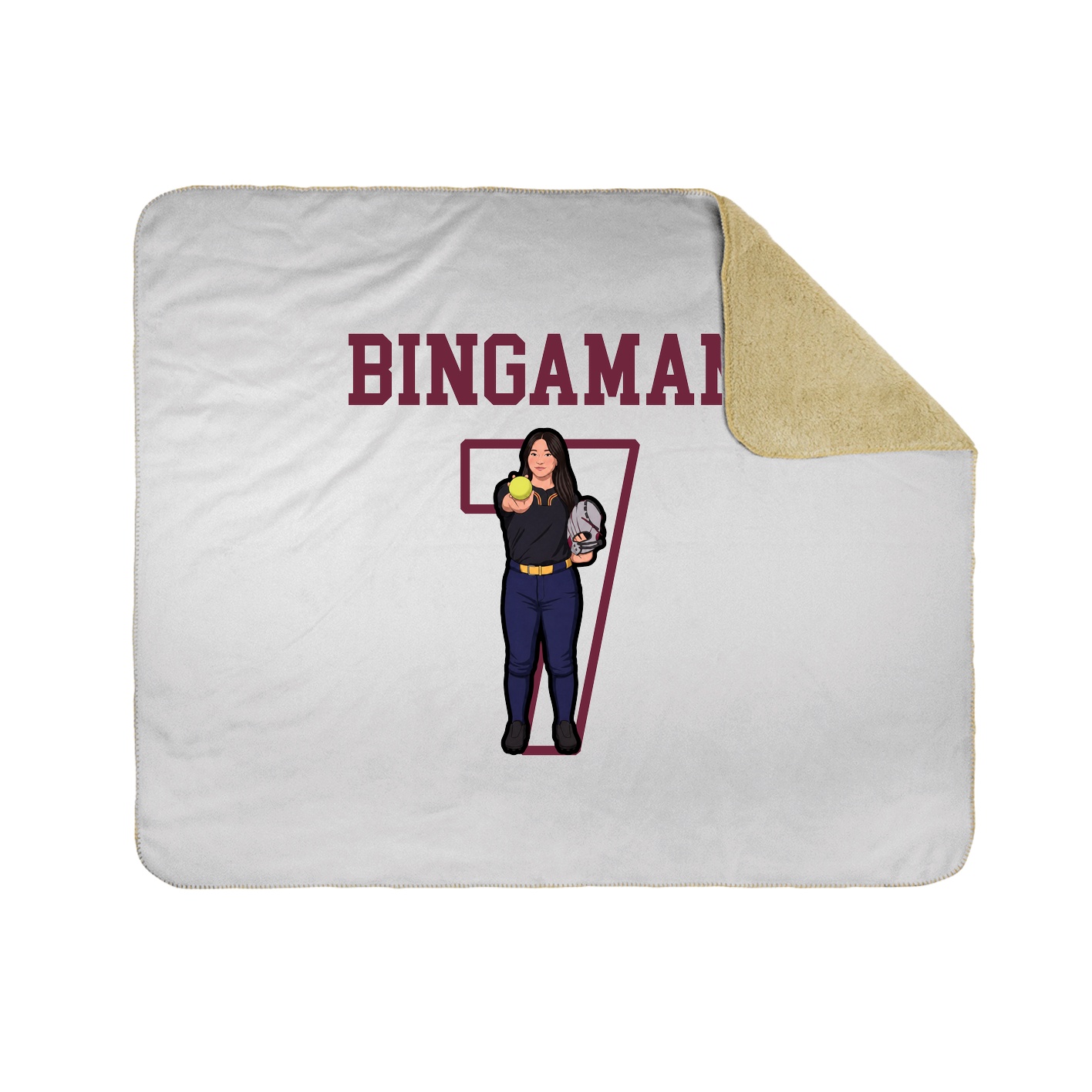 Throw Blanket — Shirsey in White
