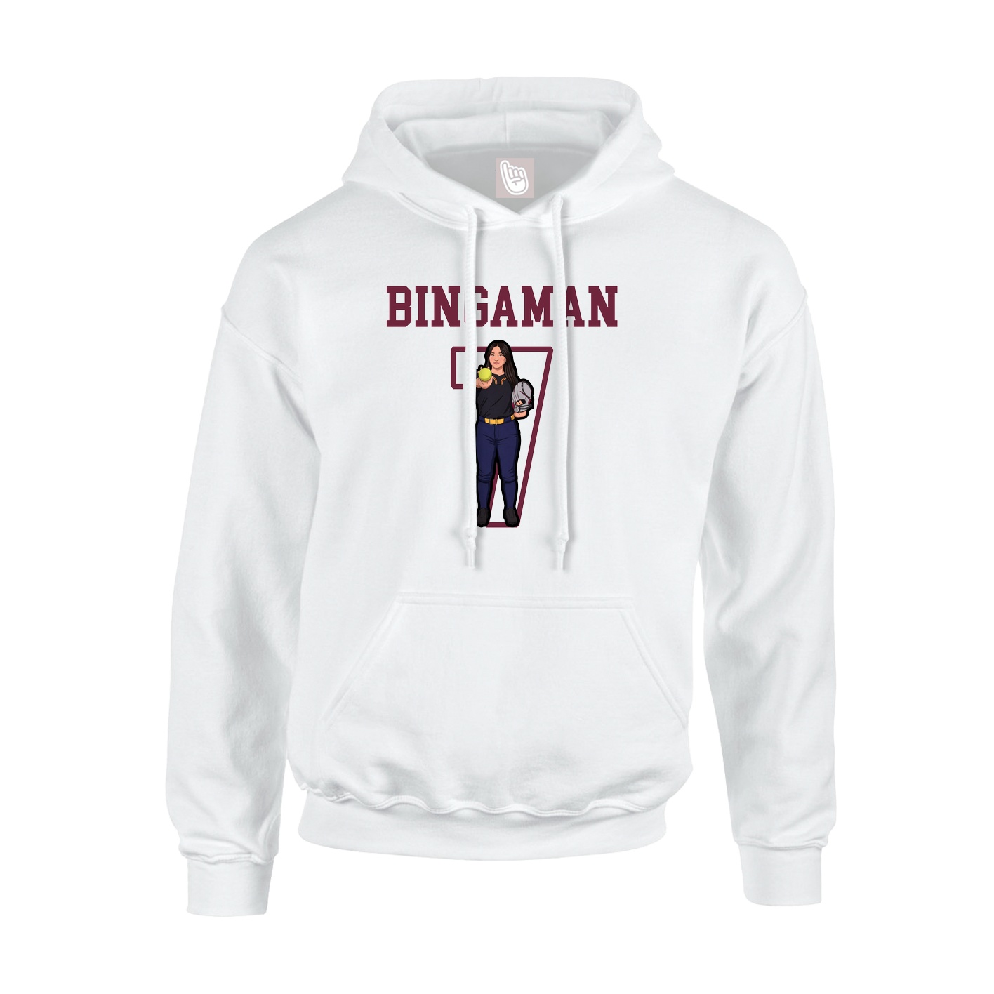 Youth Hoodie — Shirsey in White
