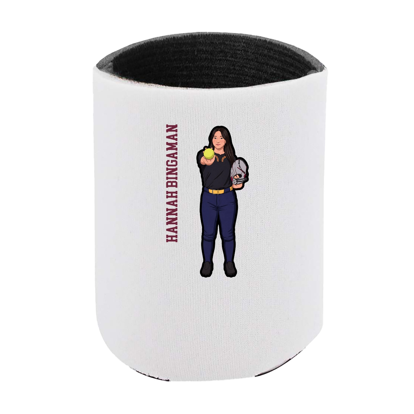 Can Holder — Name Vertical in White