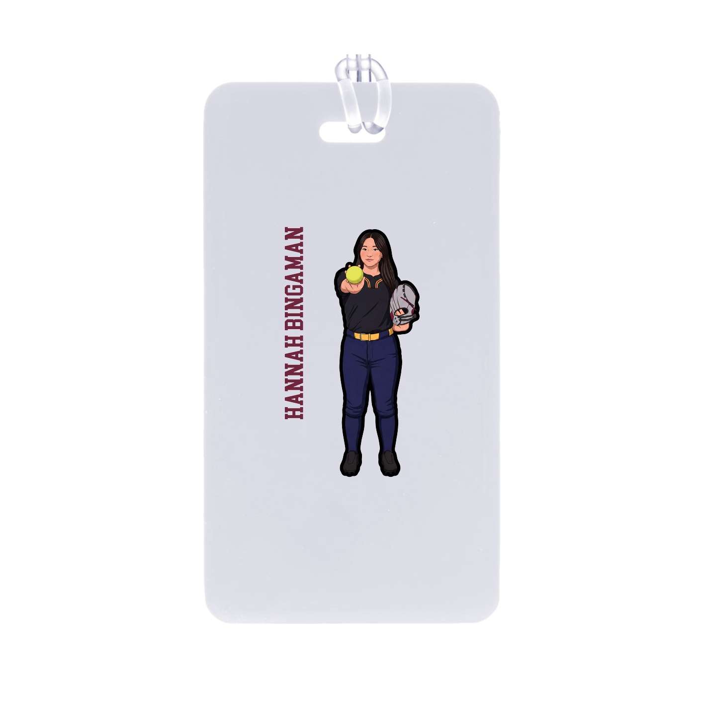 Bag Tag — Name Vertical in Classic