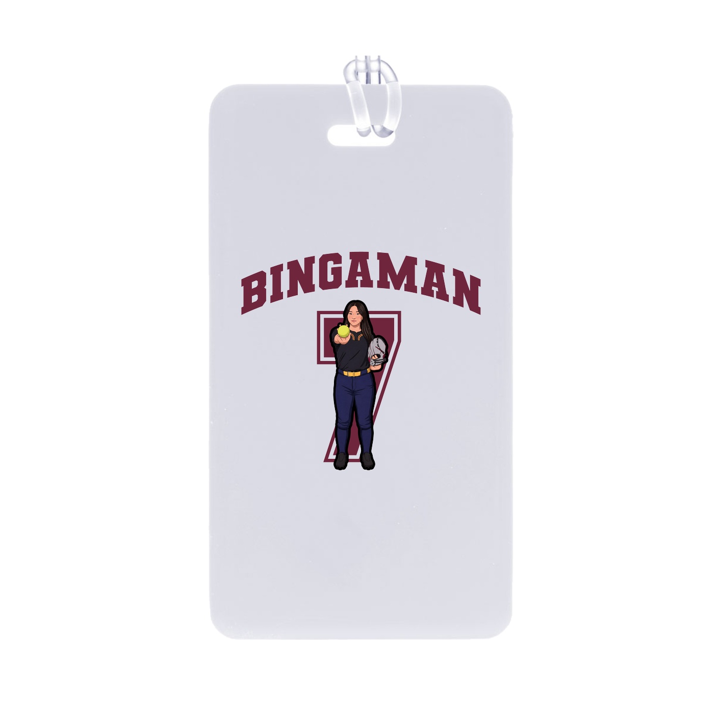 Bag Tag — Number in Classic