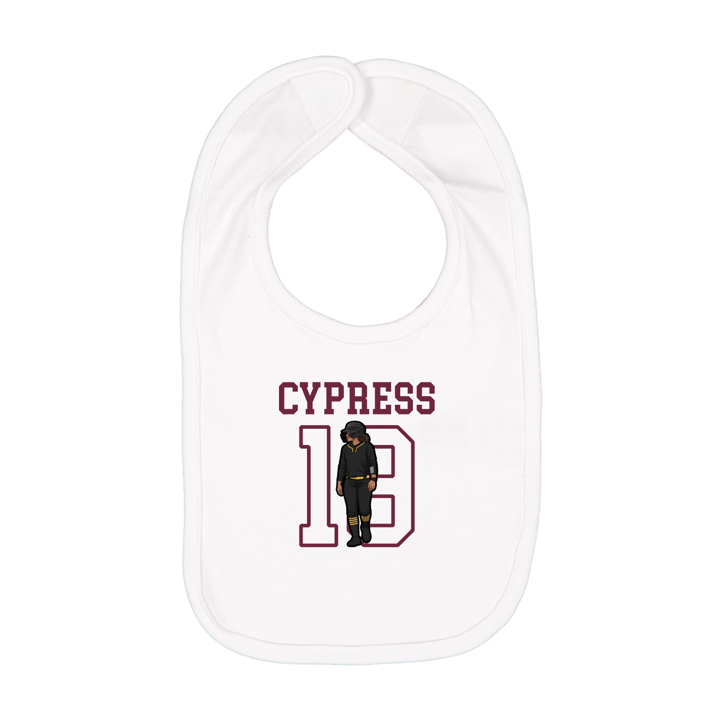 Infant Bib — Shirsey in White