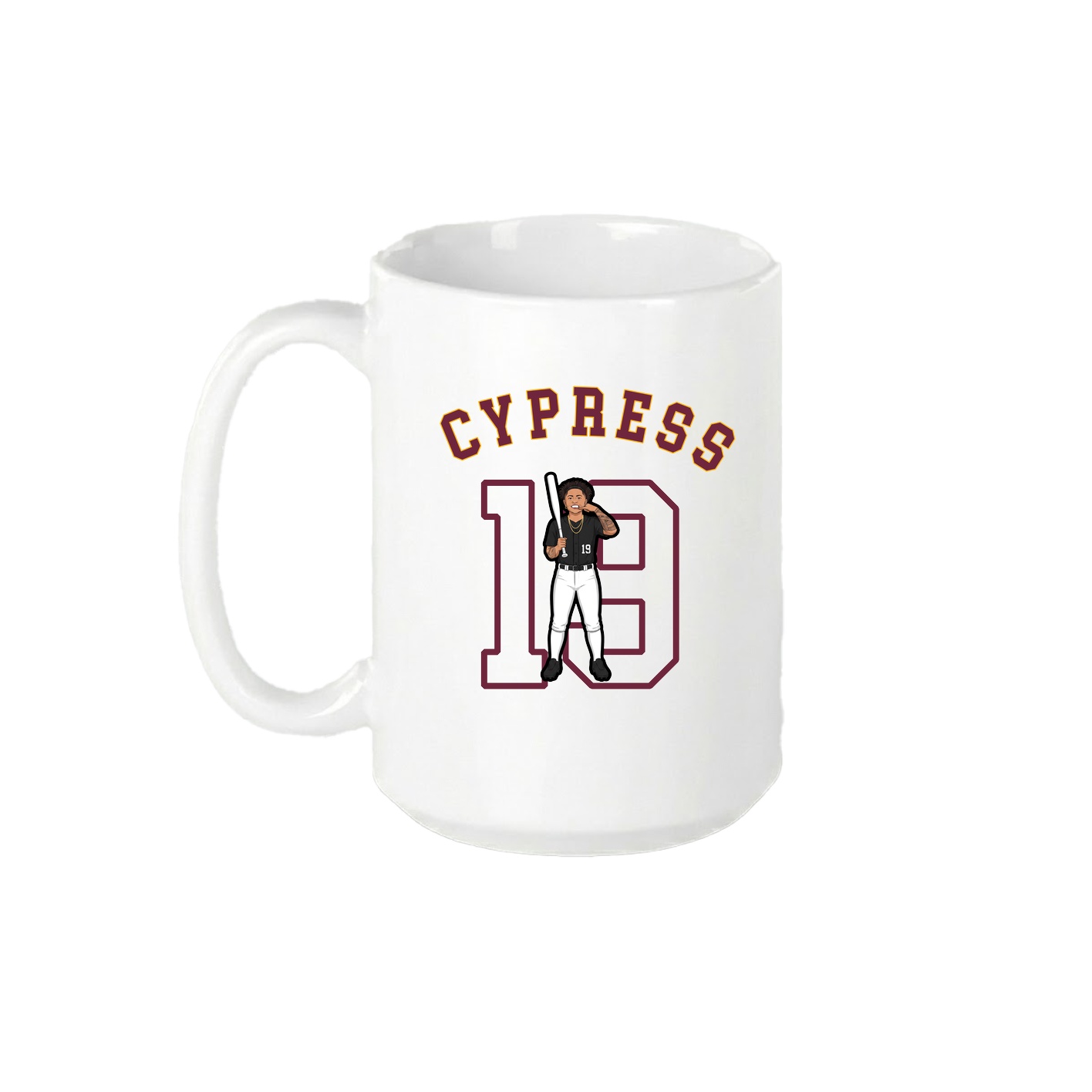 15oz Coffee Mug — Shirsey Arch in White