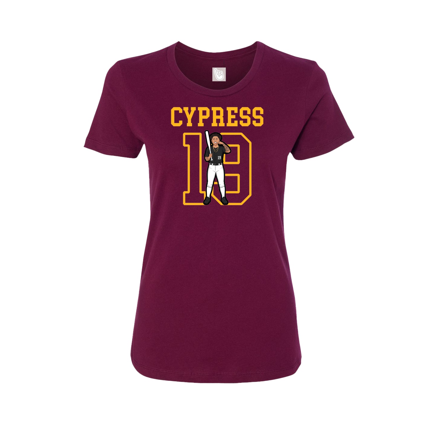 Fitted Women's Tee — Shirsey in Maroon