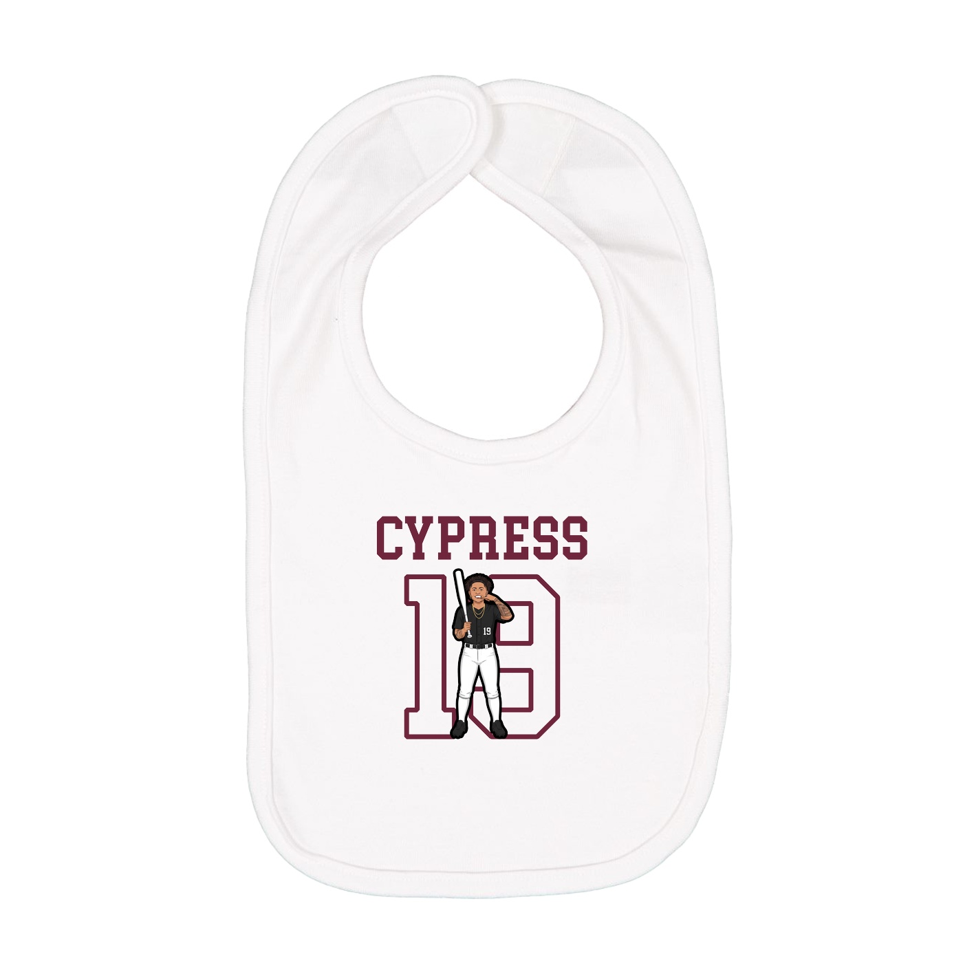 Infant Bib — Shirsey in White