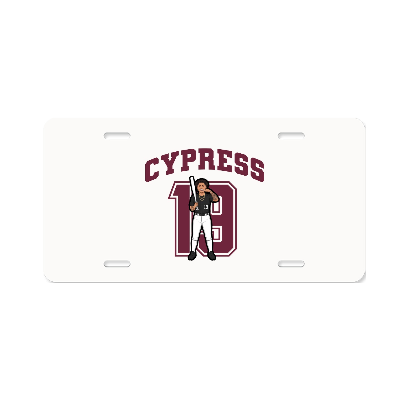 License Plate — Number in Classic